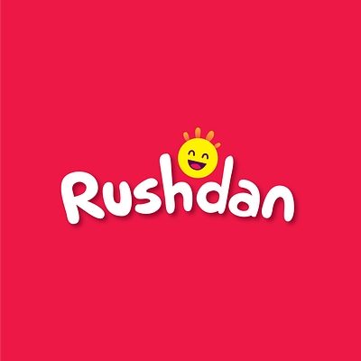 Logo design for Rushdan brand brand identity branding business logo corporate logo cute logo graphic design identity illustrator kids brand kids logo logo logo branding logo design vector
