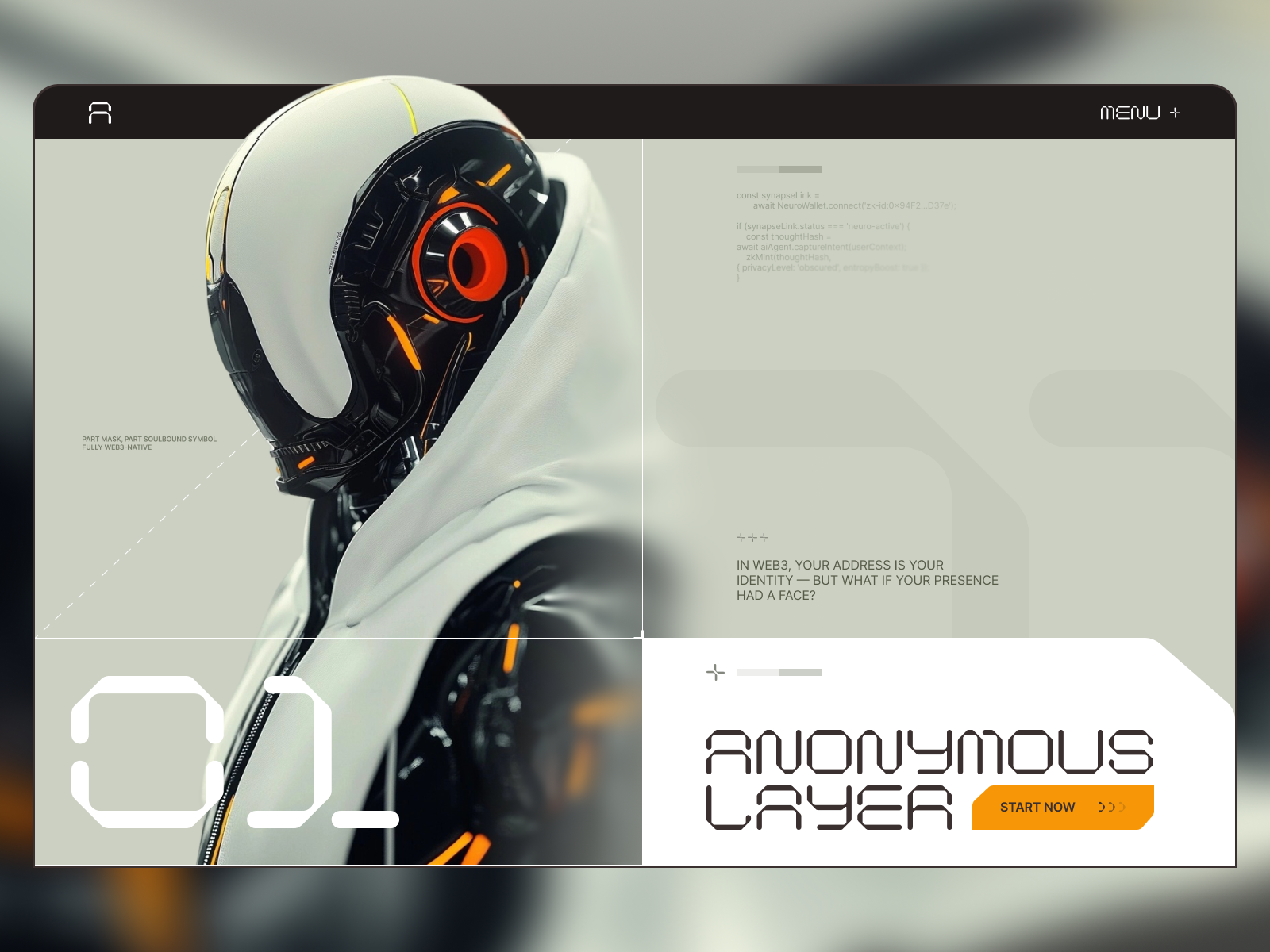 🔸 Anonymous Layer: A New Era of Digital Identity in Web3 🔸 3d blockchain crypto cyberpunk dapp defi designinspo digitaldesign dribbbledaily futuristic futuristicui graphic design landingpage metaversedesign scifiui techdesign token uxconcept web3 web3ui