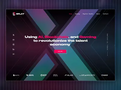 Home - Landing Page! activity ai banner blockchain dark theme design game home illustration landing page purple ui ux strategy web x