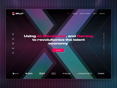 Home - Landing Page! activity ai banner blockchain dark theme design game home illustration landing page purple ui ux strategy web x