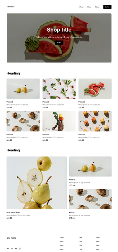 Shop title
