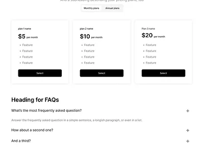 Pricing Page