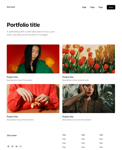 Portfolio title
