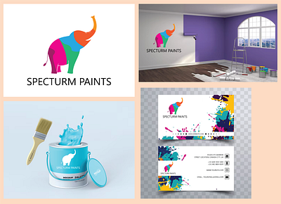 Paint company logo design branding creativity graphic design logo design