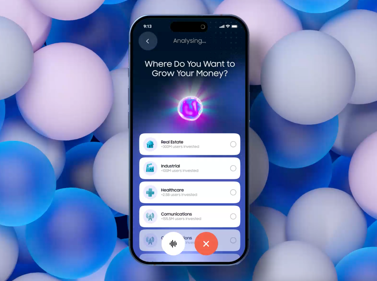 AI finance app design ai ai finance ai fintech ai investment app animation app design app designer app developer investment mobile app modern app portfolio app ui animation ui designer