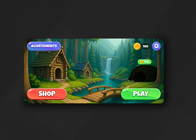 Wolfpath: Forest Puzzle Adventure – UI & World Concept 3d animation branding graphic design ui