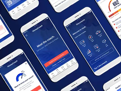 MoneyCoach banking mobile app ui