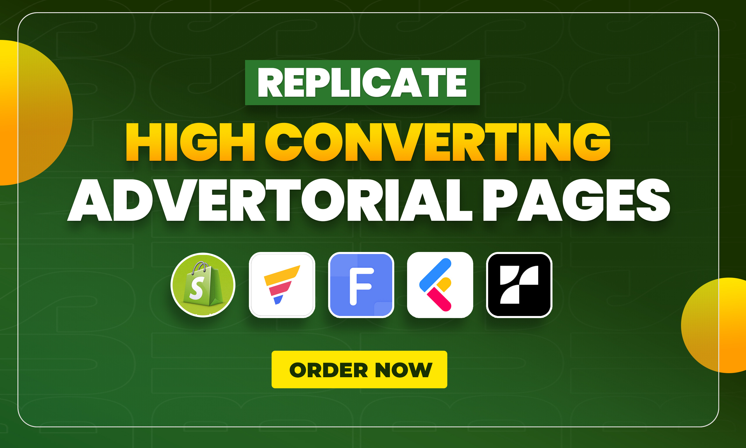 I will Replicate High Converting Advertorial/Listicle Pages funnelish