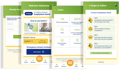 EPIPEN App app ui ux design