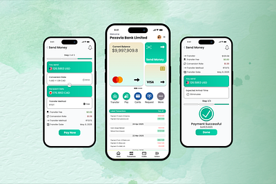 Modern Online Banking App UI – Secure, Smart & Intuitive Finance bankingapp budgetapp darkui figmadesign financedashboard financeui fintechdesign mobilebanking moneymanagement neobank onlinebankingux uxdesign