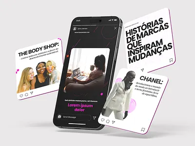 Instagram Rebranding & Content Design for a Fashion Brand adobe illustrator adobe photoshop brand refresh content design digital design fashion branding instagram instagram design instagram rebranding social media templates social strategy visual identity