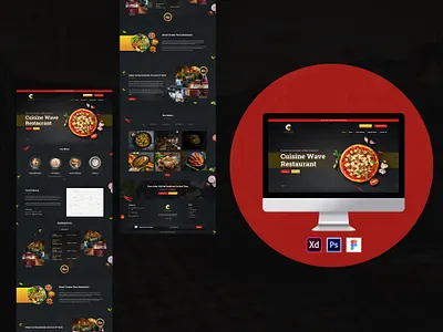 Food & Restaurant Template | Restaurant Website Design branding cafe design deve development food food and drink graphic design landing page logo menubar restaurant ui website website design