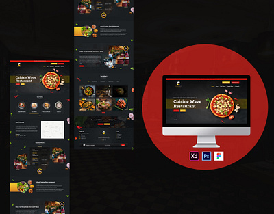 Food & Restaurant Template | Restaurant Website Design branding cafe design deve development food food and drink graphic design landing page logo menubar restaurant ui website website design