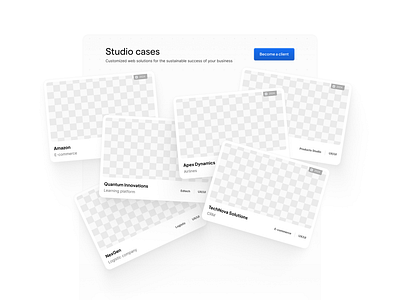 Cases page - works examples block card cards case page cases cases page cta block empty examples page landing page light theme portfolio preload studio web design work examples