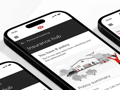 Insurance dashboard gamification bank gamification ui