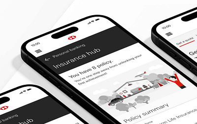 Insurance dashboard gamification bank gamification ui