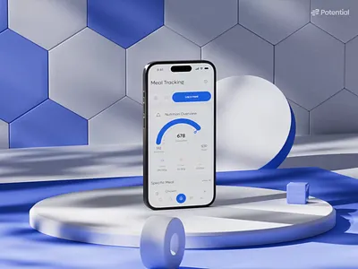 DiaFit — Meal Tracking Animation | Potential 2d 2d animation 3d 3d animation ai ai app app animation diabetic app diafit health app motion graphics potential ui animation