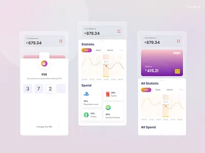 Personal Finance & Expense Tracker App 3d animation branding graphic design logo monthly budget planner motion graphics ui
