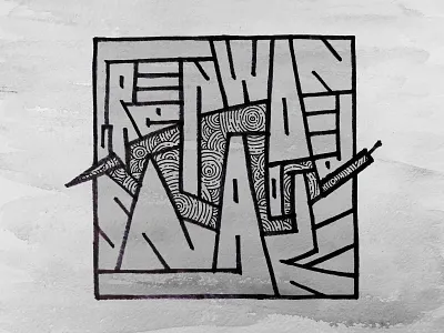 Green wooden snake 2025 design graphic design illustration typography