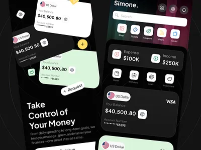 Finance App Concept 2d 3d animation branding design designer dribble graphic design graphic designing illustration logo motion graphics ui