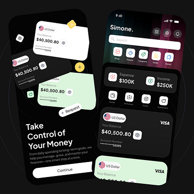 Finance App Concept 2d 3d animation branding design designer dribble graphic design graphic designing illustration logo motion graphics ui