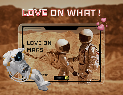 Space Landing Page futuristic landing page mars space space theme ui ux website website design