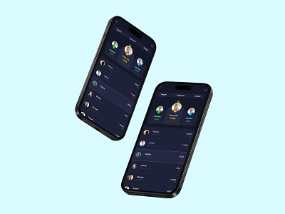 UI Design-Leaderboard App UI branding design figma illustration logo mobileapp mobiledesign ui uiux ux
