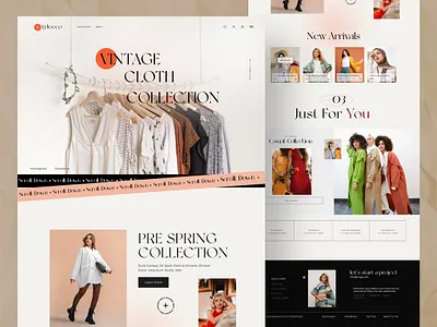 E-commerce website design, clothing store cloth cloth store clothing website e commerce ecommerce store ecommerce website fashion fashion website design landing page luxury fashion online store shop store web design web template website