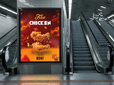 Order Now-Billboard-Design-poster branding design dessign figma graphic design illustration logo mobileapp photoshop ui uiux ux