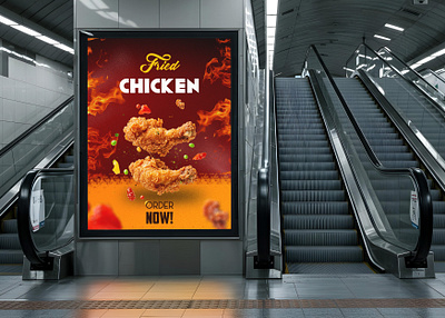 Order Now-Billboard-Design-poster branding design dessign figma graphic design illustration logo mobileapp photoshop ui uiux ux