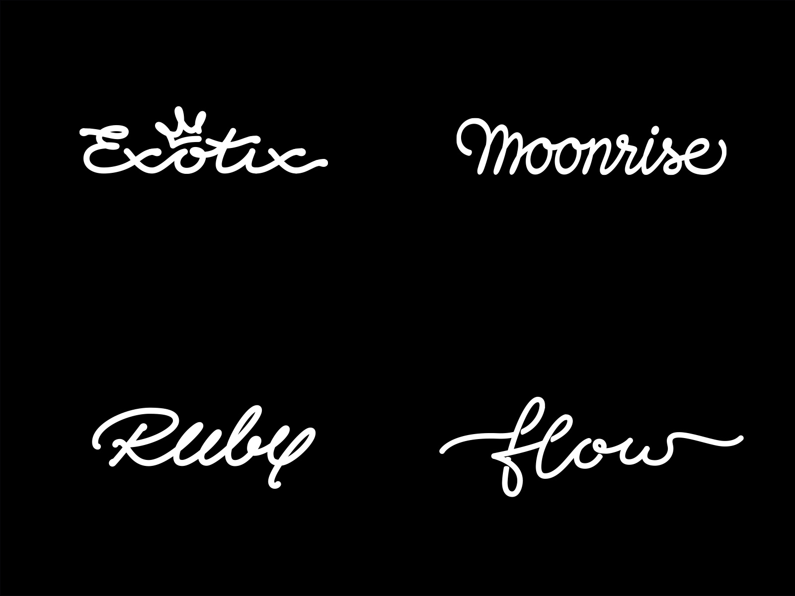 Example of Hand Lettering And Custom Wordmark Logo