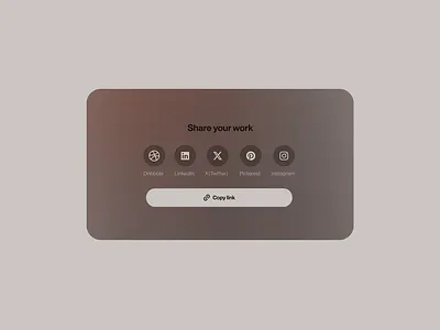 Social Share #dailyui010 ui