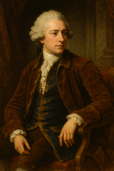Portrait of an aristocrat of the 18th century 18th aristocrat illustration portret