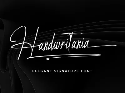 Handwritania - Elegant Signature Fonts branding design elegant font font design fonts graphic design hello dribbble illustration logo logo font luxury premium signature font type typography ui