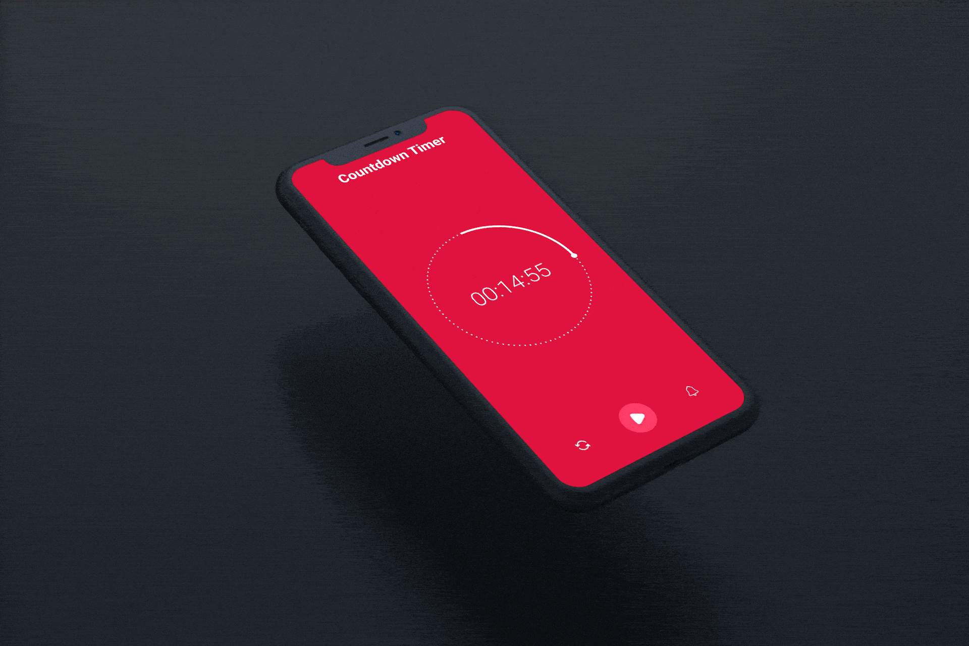 Daily UI Design Challenge | Day - 14 | Countdown Timer App UI branding design figma graphic design illustration logo mobileapp timerscreen ui uiux ux