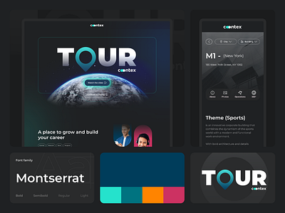 Website Tour 360 design system figma product design tour ui ux website
