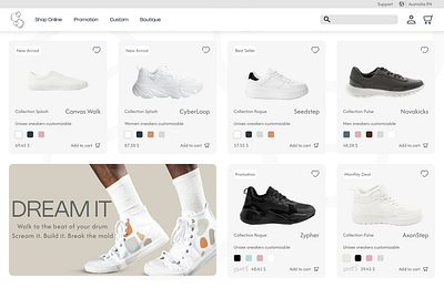 Product catalogue graphic design modern product catalogue sleek ui ux white