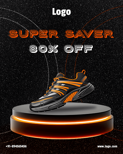 Poster-design-Shoe-Offer-Promotion branding design designposter figma graphic design illustration logo mobileapp posterdesign ui uiux ux