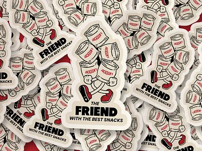 Sticker Design for Chip Brand chip cpg food fun print sback sticker