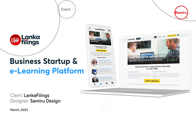 Business Startup & e-Learning Platform – App & Website | Figma elearning figma lms mobile first ui web ui
