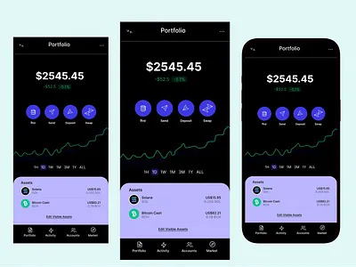 Portfolio Page app base branding crypto design dex graphic design illustration ui ux wallet web3