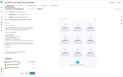 Contract Management Workspace app desktop fintech
