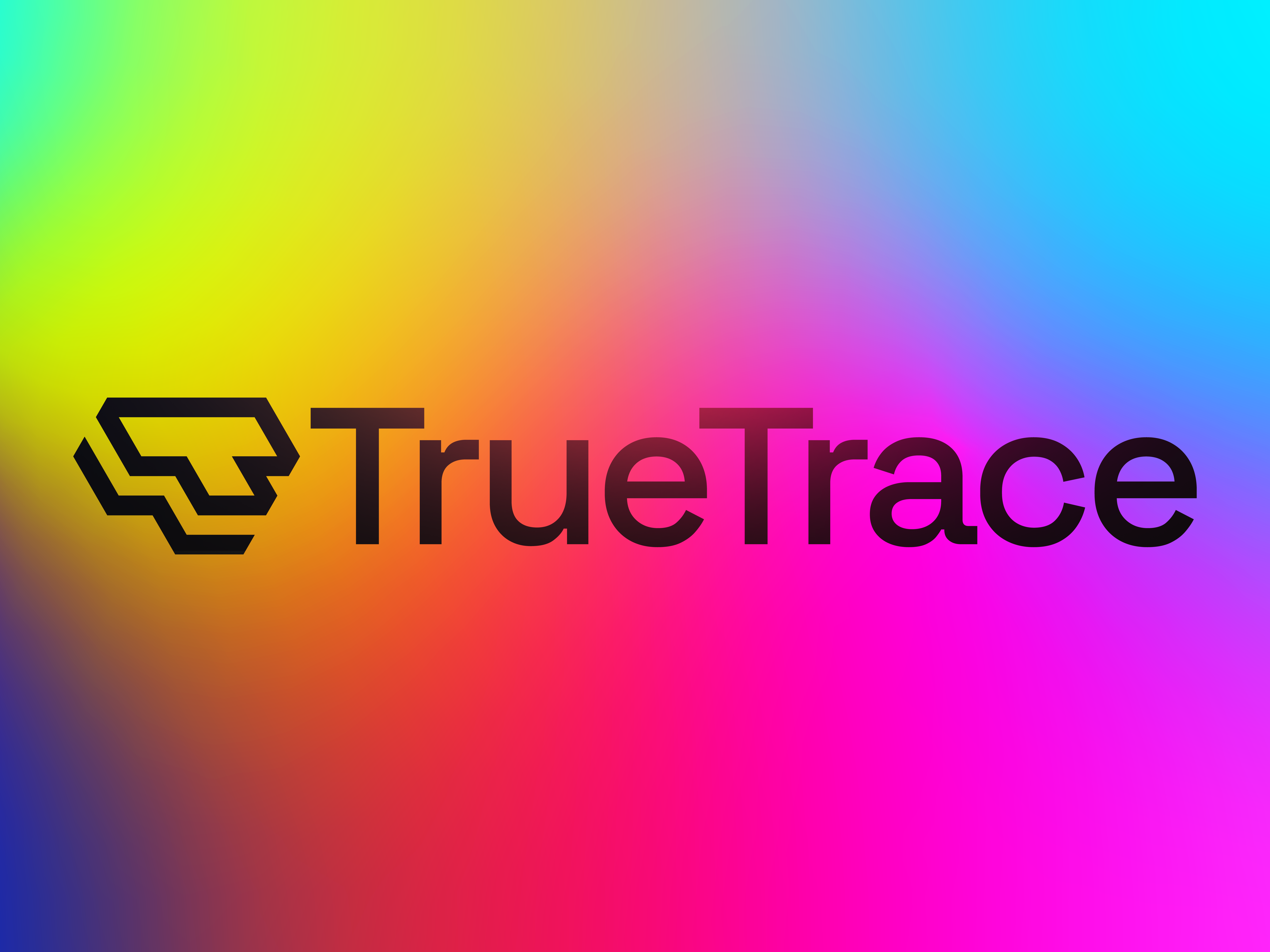 TrueTrace Logo Design — AI Tech Startup ai blockchain crypto defi gradient identity logo modern saas simple startup tech web3