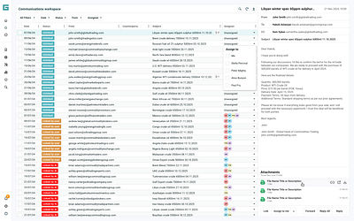 Contract Communications workspace app desktop fintech