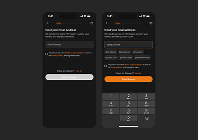 Input Email Address design fintech ui ui design ux ux design web3