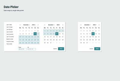 Date picker app date picker desktop fintech