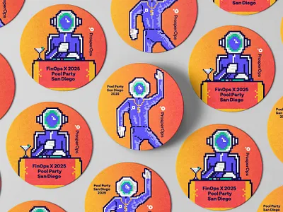 Coaster Designs coaster company dj merch party robot tracksuit