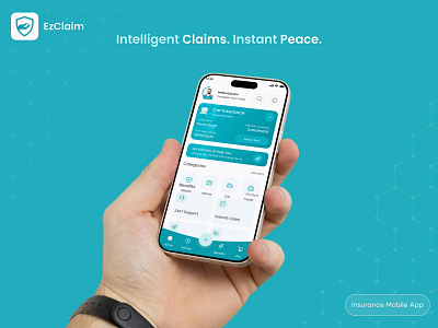 EzClaim - Inusrance App ai app ai claims app design app development bmvsi car insurance claim filling fintech design minimalism realtime ai smart assistant uiux design web app