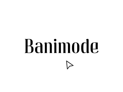 Banimode branding dynamic logo logotype motion graphics type typography