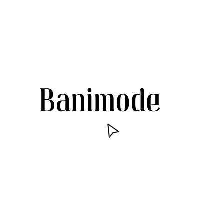 Banimode branding dynamic logo logotype motion graphics type typography